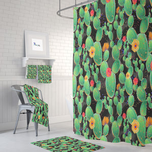 Cactus Shower Curtain Bathroom Decor