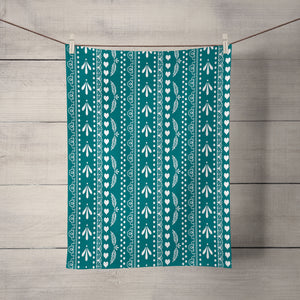 Frontier Lace Teal  Shower Curtain Options Bathroom Decor