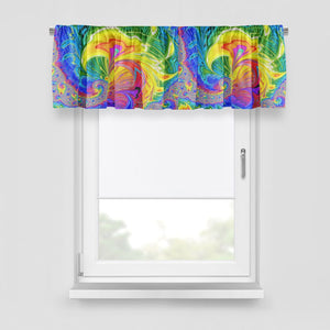 Color Explosion Boho Window Curtains