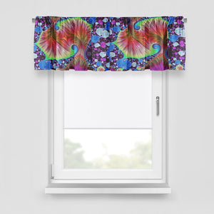 Boho Fractal Window Curtains