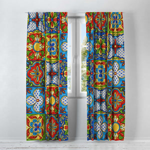 Talavera Tile Window Curtains