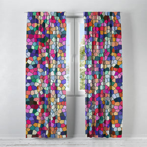 Gemstone Mosaic Widow Curtains