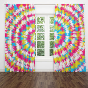 Tie Dye Window Curtains