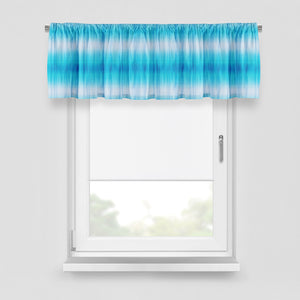 Beach Blue Tie Dye Window Curtain