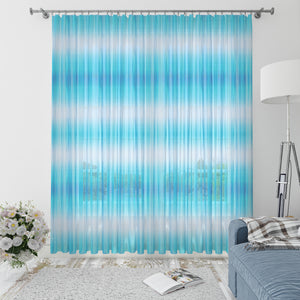 Beach Blue Tie Dye Window Curtain