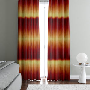 Desert Brown Tie Dye Window Curtain