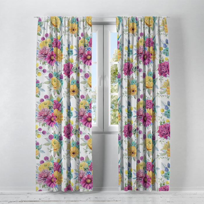Larosa Floral Window Curtains