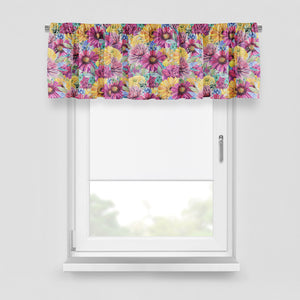 Boho Floral Window Curtains Hippie Gardens