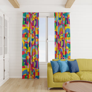 Eclectic Abstract Window Curtains