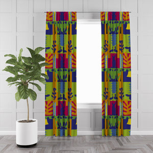Modern Abstract Window Curtains