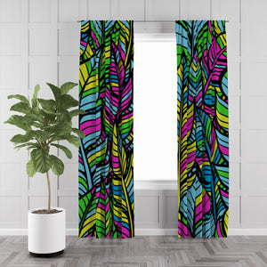 Wild Jungle Eclectic Window Curtains