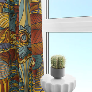  Window Curtains Boho Mosaic Abstract