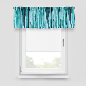 Window Curtains Boho Turquoise Watercolor