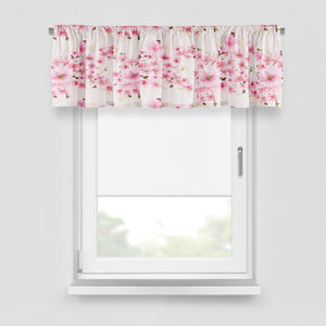 Window Curtains Pink Cherry Blossom