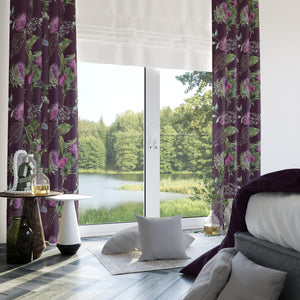 Thistle Floral Window Curtains