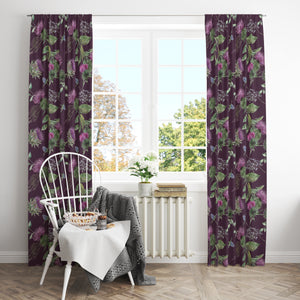 Thistle Floral Window Curtains