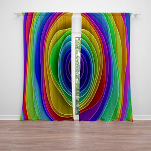 Colorblast Illusion Window Curtains Size Options Custom Curtain Panels