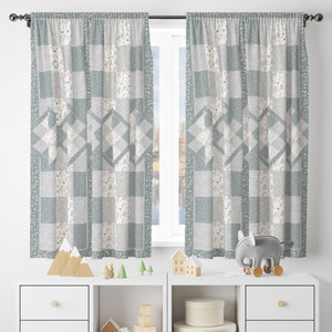 Quilt Pattern Window Curtains