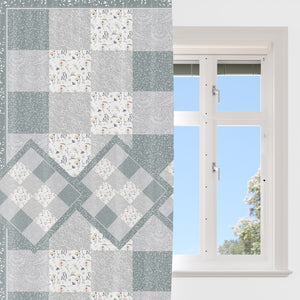 Quilt Pattern Window Curtains