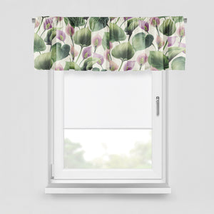 Hosta Floral  Botanical Window Curtains