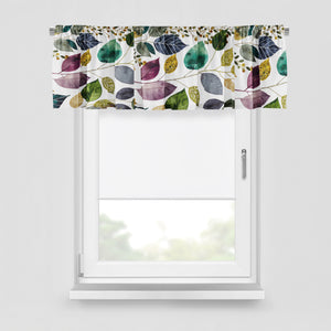 Boho Leaf Pattern Window Curtains