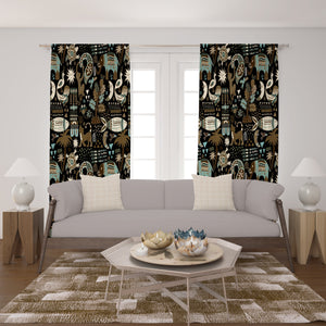 Animal Pattern Window Curtains Custom Size Available