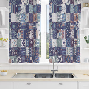 Patchwork Pattern Window Curtains Custom Size Available
