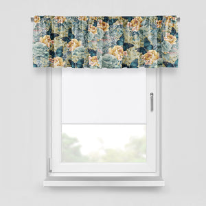 Green Butterfly Floral Window Curtains Custom Sizes Available
