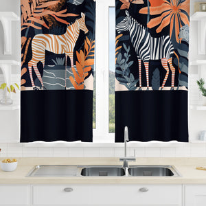 Modern Zebra Window Curtains Custom Sizes Available