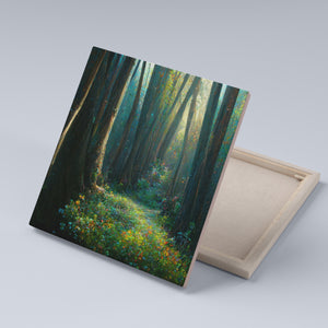 Wildflower Forest Wall Canvas