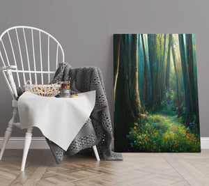 Wildflower Forest Wall Canvas