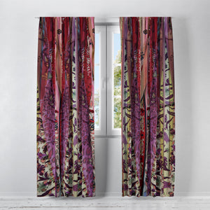 Boho Chic Window Curtains Gypsy Curtain Panels Blaclout, Sheers, Valances Available