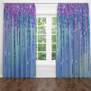 April Rain Window Curtains Boho Theme Multiple Options
