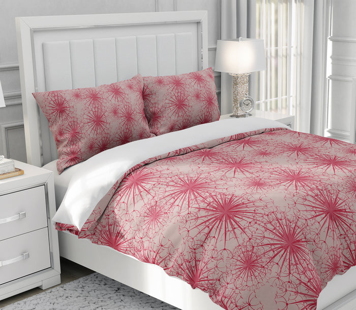 Mid Century Modern Bedding Pink Atomic Dandelion