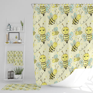 Honey Bee Shower Curtain