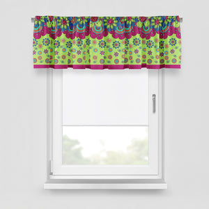 Blooms Floral Window Treatments, Custom Window Curtains, Window Valance