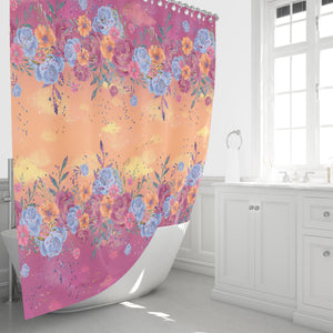 Boho Gypsy Floral Shower Curtain