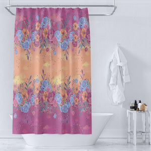 Boho Gypsy Floral Shower Curtain