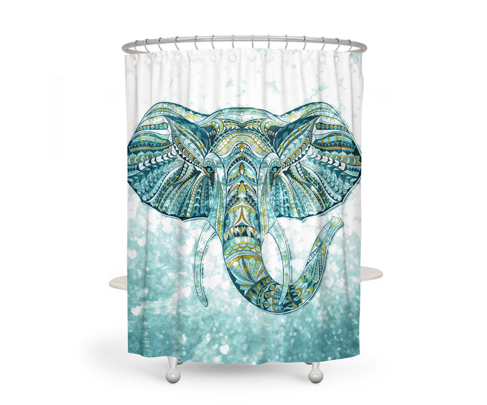 Brokeh Elephant Shower Curtain
