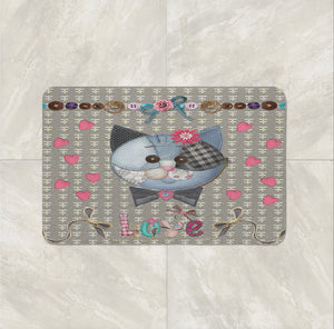 Country Cat Shower Curtain , Patches