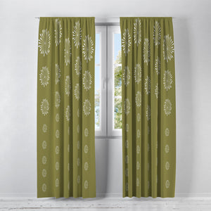 Mod Chartreuse Window Treatments, Custom Window Curtains, Window Valance