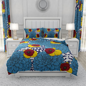 Painted Dahlia Floral Bedding Set Comforter or Duvet