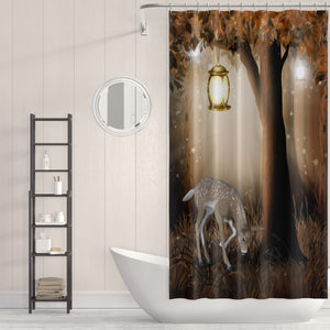 Woodland Deer Shower Curtain