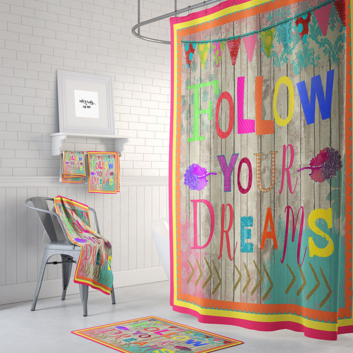 Positive Vibes Shower Curtain