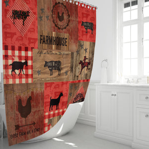 Rustic Farmhouse Shower Curtain