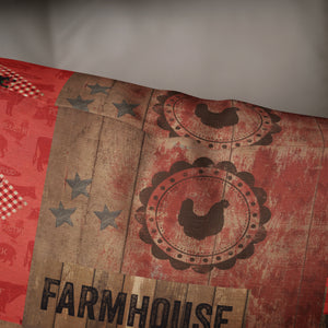 Rustic Farmhouse Throw Pillow