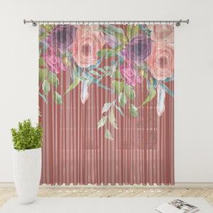 Gypsy Floral  Blackout or Sheer Window Curtains