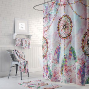 Watercolor Dream Catcher Shower Curtain
