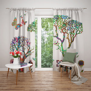 Funky Forest Blackout Curtains 100" x 84" Window Treatments