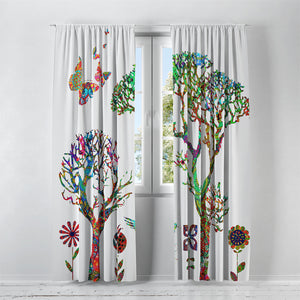 Funky Forest Blackout Curtains 100" x 84" Window Treatments